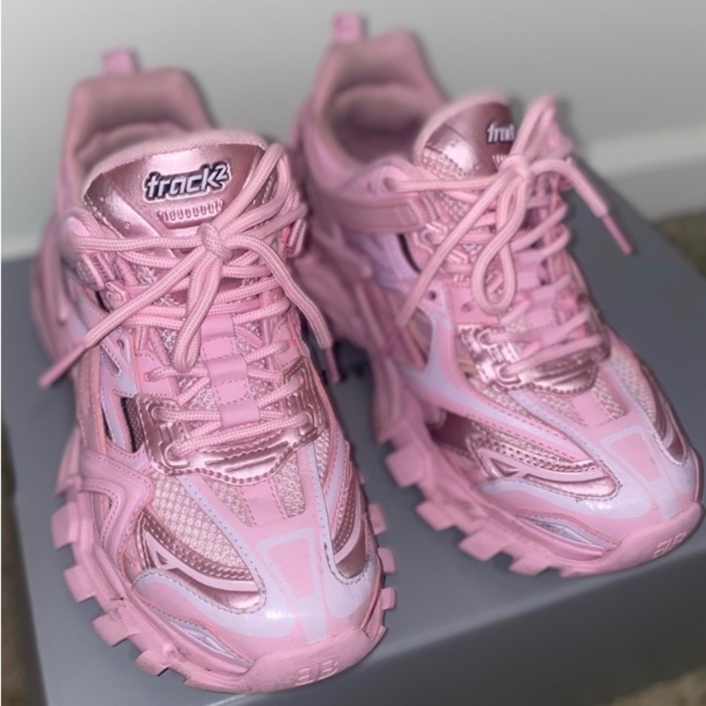 Authentic Bubblegum Pink Balenciaga Sneakers